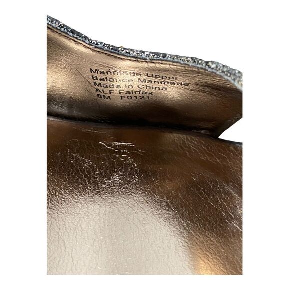 Alfani Fairfax Peep Toe Silver Platino Glitter High Heels - Picture 8 of 8